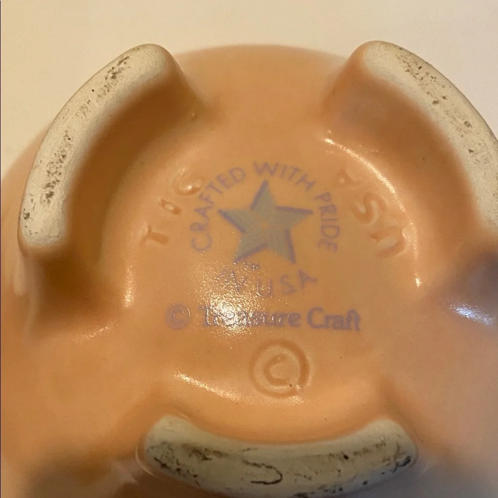 Treasure Craft Southwestern Style Chip and Dip Bowl Set. Peach and Green.